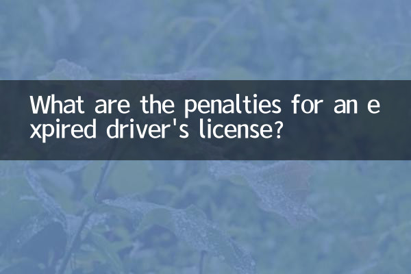Quais são as penalidades para uma carteira de motorista vencida?