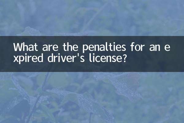 समाप्त हो चुके ड्राइवर लाइसेंस के लिए दंड क्या हैं?