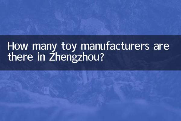 Combien de fabricants de jouets y a-t-il à Zhengzhou ?