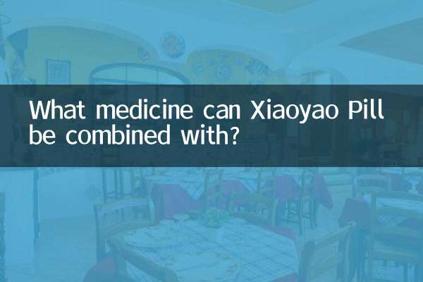 Xiaoyao পিল কোন ওষুধের সাথে মিলিত হতে পারে?