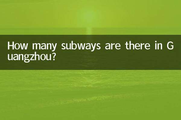 Quantos metrôs existem em Guangzhou?