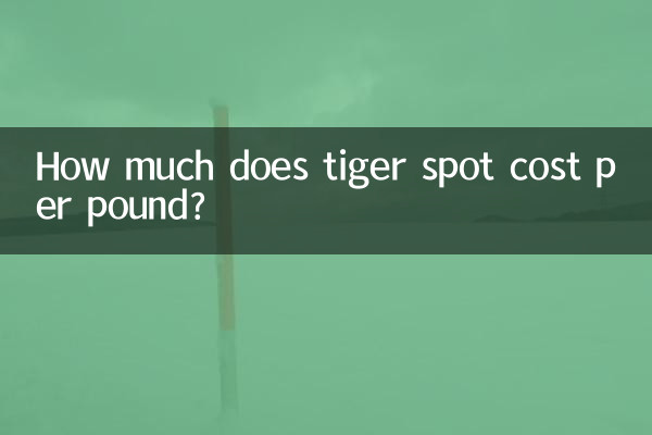 Combien coûte la tache de tigre par livre ?