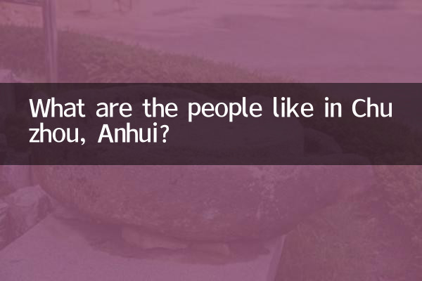 安徽省楚州の人たちはどんな感じですか?