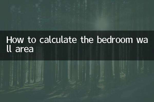 Come calcolare l'area della parete della camera da letto