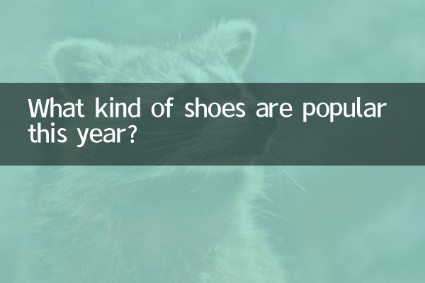 今年はどんな靴が人気なのでしょうか？