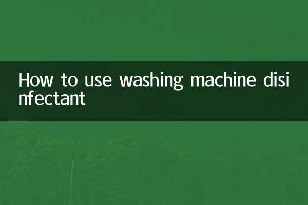 Cómo utilizar desinfectante para lavadoras