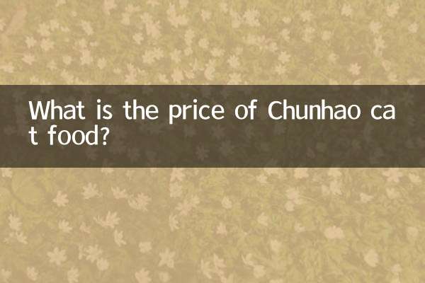 ¿Cuál es el precio de la comida para gatos Chunhao?