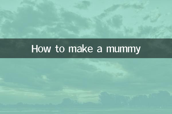 Como fazer uma múmia