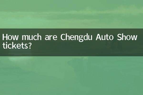 Quanto custam os ingressos para o Salão do Automóvel de Chengdu?