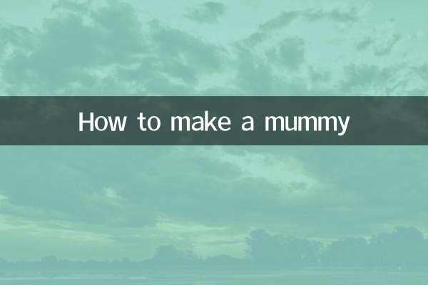 Como fazer uma múmia