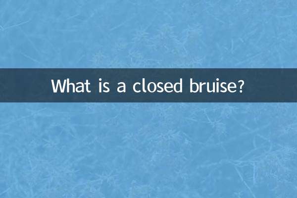 ¿Qué es un hematoma cerrado?