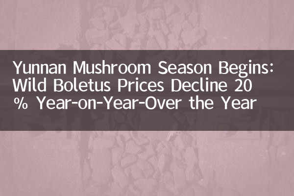 Начинается сезон Mushroom Yunnan: цены на дикий болет снижаются на 20% в годовом исчислении года