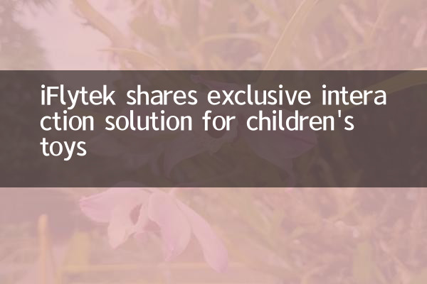 Iflytek condivide la soluzione di interazione esclusiva per i giocattoli per bambini