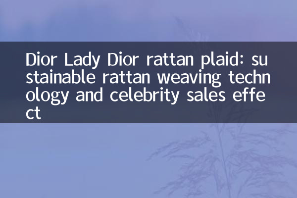 Dior Lady Dior Rattan Plaid: устойчивая технология ткачества ротана и продажи знаменитостей
