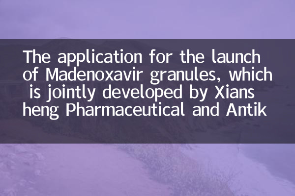 Die Anwendung für den Start von Madenoxavir Granules, das gemeinsam von Xiansheng Pharmaceutical und Antikang Bio entwickelt wurde, wurde akzeptiert. Es ist Chinas erstes innovatives Anti-Influenza-Virus-Medikament für Kinder.