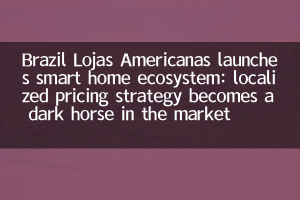 Brasilien Lojas Americanas startet Smart Home -Ökosystem: Die lokalisierte Preisstrategie wird zu einem dunklen Pferd auf dem Markt