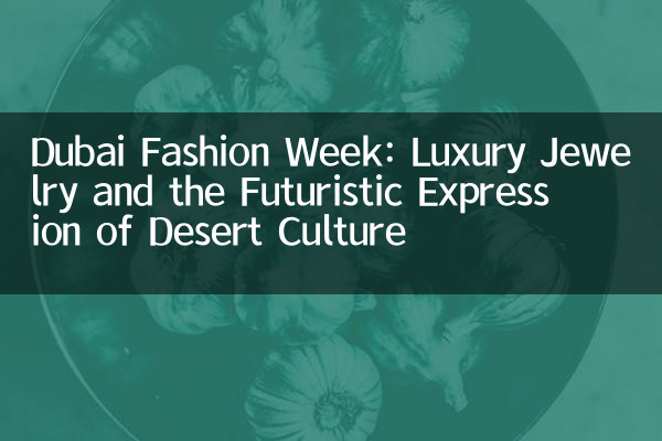 Dubaï Fashion Week: Bijoux de luxe et l'expression futuriste de la culture du désert