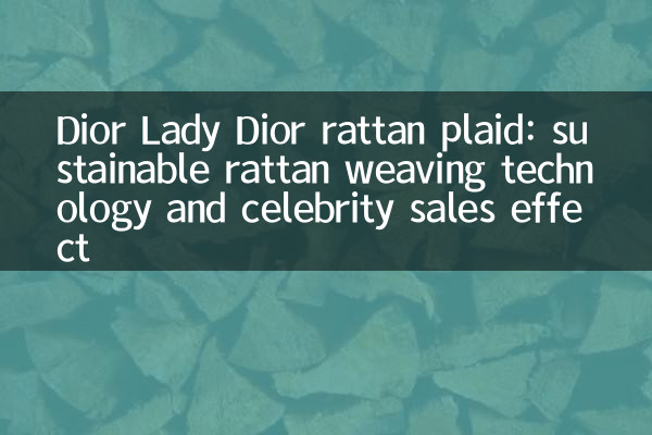 Dior Lady Dior Rattan Plaid: Technologie de tissage de rotin durable et effet de vente de célébrités