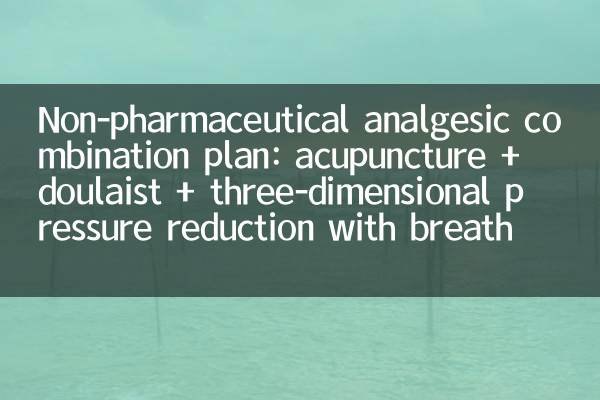 Plan de combinaison analgésique non pharmaceutique: acupuncture + doulais + réduction de pression tridimensionnelle avec respiration