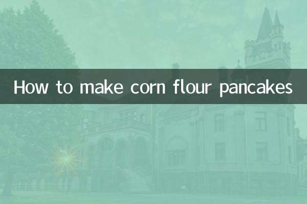 Come preparare pancake di farina di mais