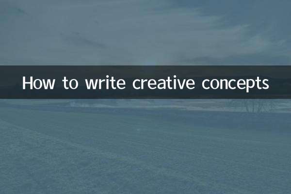 How to write creative concepts