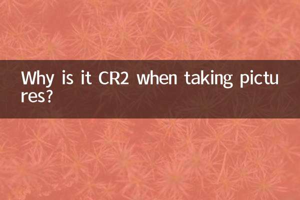 جب تصاویر کھینچتے ہو تو یہ CR2 کیوں ہے؟