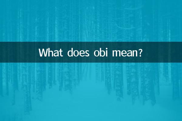 Que signifie obi ?