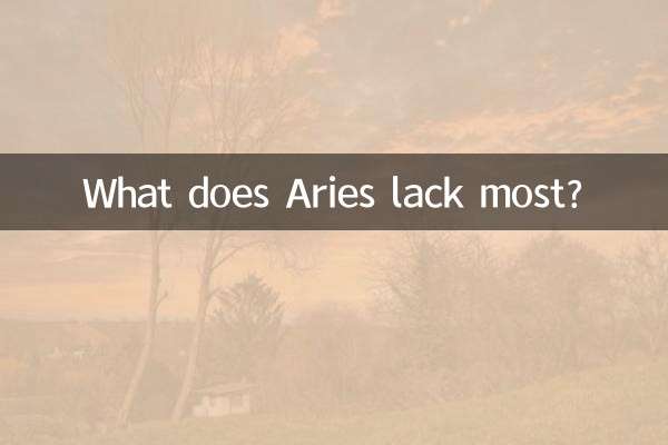 What does Aries lack most?