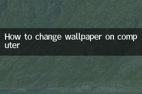 How to change wallpaper on computer