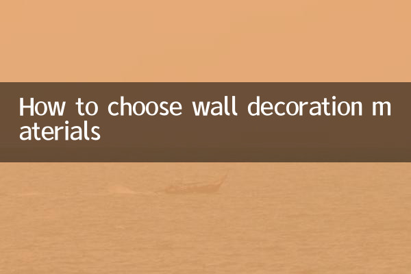 Cómo elegir materiales de decoración de paredes.