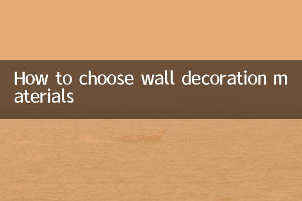 Cómo elegir materiales de decoración de paredes.