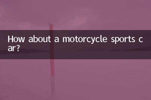 কিভাবে একটি মোটরসাইকেল স্পোর্টস কার সম্পর্কে?
