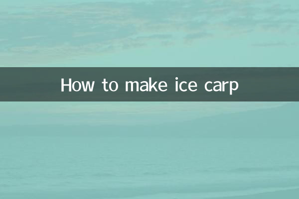 Wie man Eiskarpfen macht