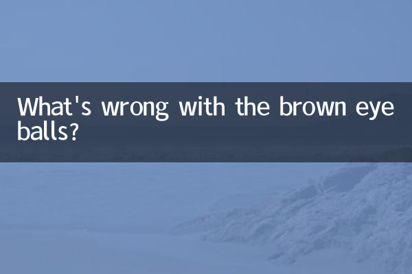 Was ist mit den braunen Augäpfeln los?