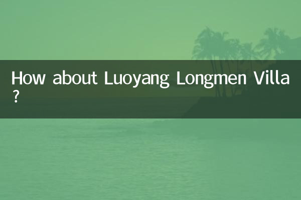 Que diriez-vous de la Villa Longmen de Luoyang ?