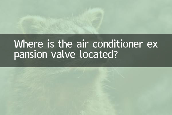 Dove si trova la valvola di espansione del condizionatore?