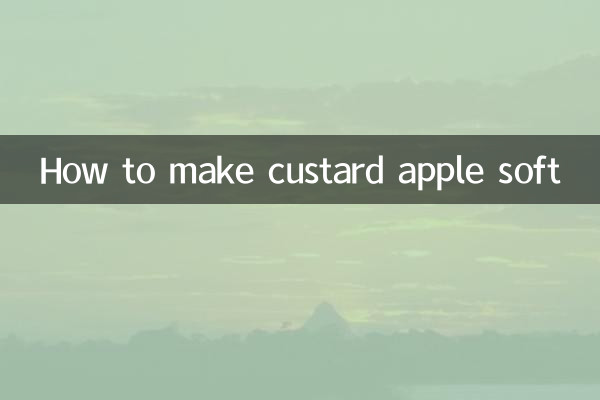 Wie man Puddingapfel weich macht