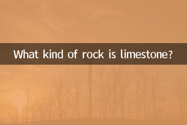 Quel type de roche est le calcaire ?