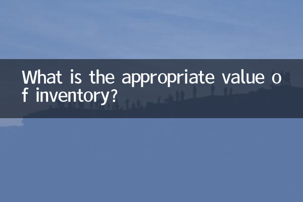 재고의 적정 가치는 얼마인가?