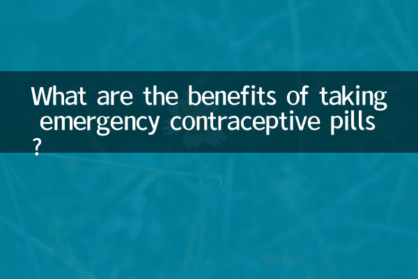 Welche Vorteile hat die Einnahme von Notfallverhütungspillen?