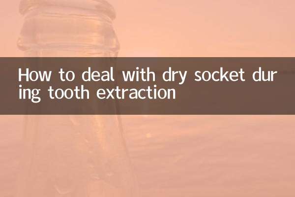 Comment traiter l'alvéolite sèche lors d'une extraction dentaire