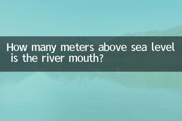 How many meters above sea level is the river mouth?