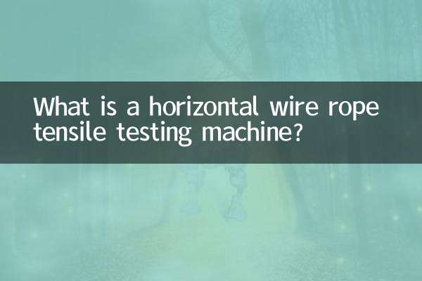 Was ist eine horizontale Drahtseil-Zugprüfmaschine?