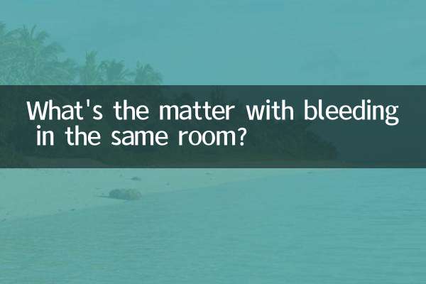 Qual é o problema de sangrar na mesma sala?