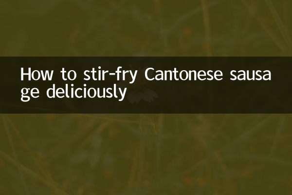 Como refogar deliciosamente a linguiça cantonesa