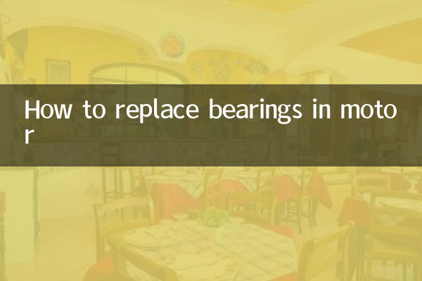 How to replace bearings in motor
