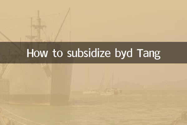 How to subsidize byd Tang
