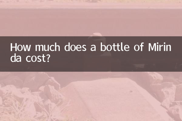 How much does a bottle of Mirinda cost?