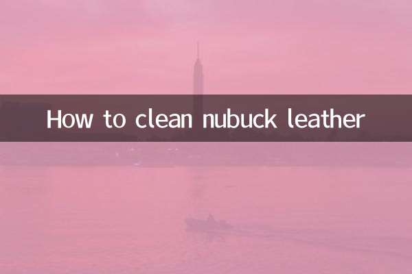 So reinigen Sie Nubukleder