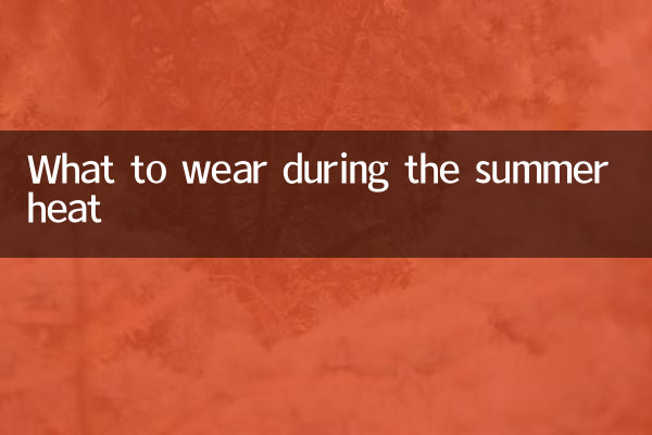 Что носить в летнюю жару